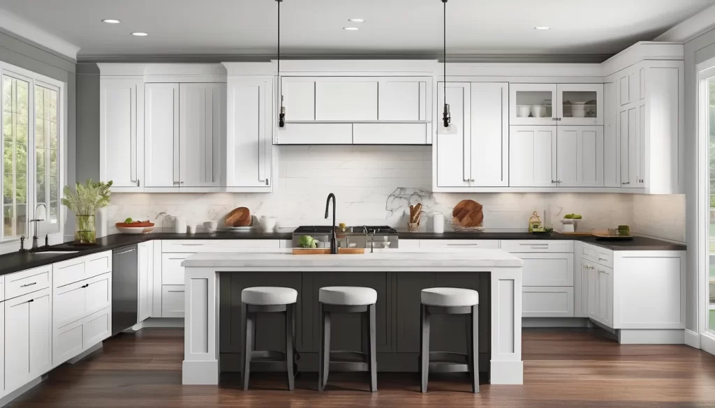 How to Mix and Match White Shaker Cabinets With Bold Kitchen Accents ...
